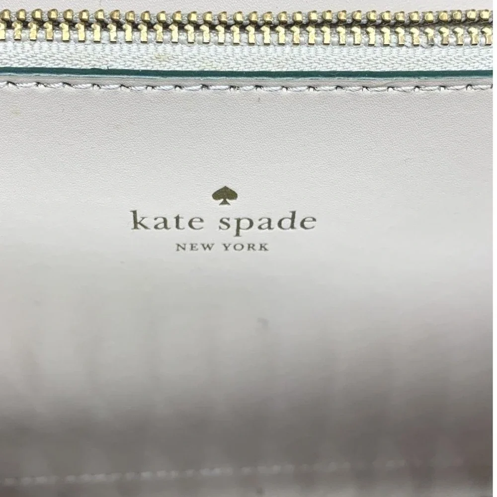 Kate Spade New York Forest Green Leather Crossbody‎ Satchel Bag Gold Hardware